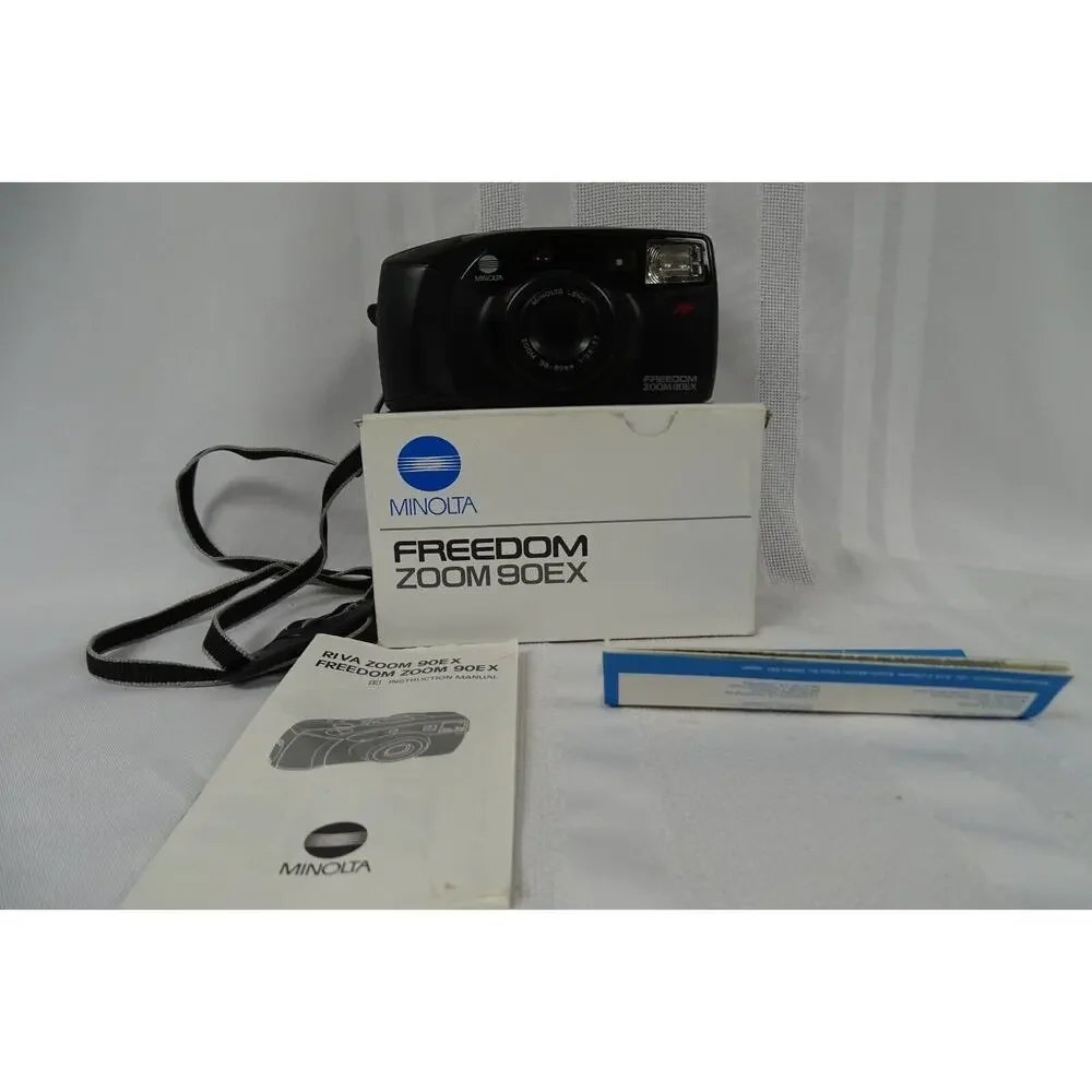 Minolta Freedom Zoom 90EX 35mm Camera Box Instruction manual